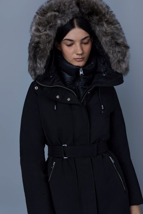 Mackage Black-Silver JENI-SH